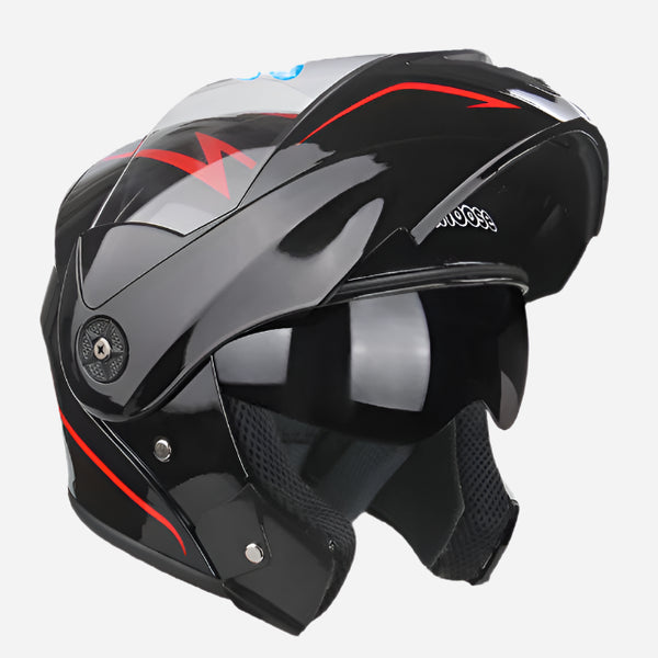 CLUB MOTO DOT Certified Modular Flip Helmet with Double Lens