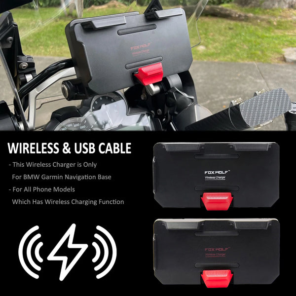 CLUB MOTO Motorcycle Wireless Charging GPS Phone Holder