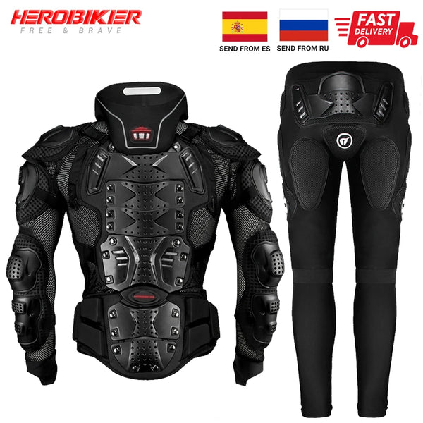 CLUB MOTO Men's Motorcycle Armour Jacket S-5XL