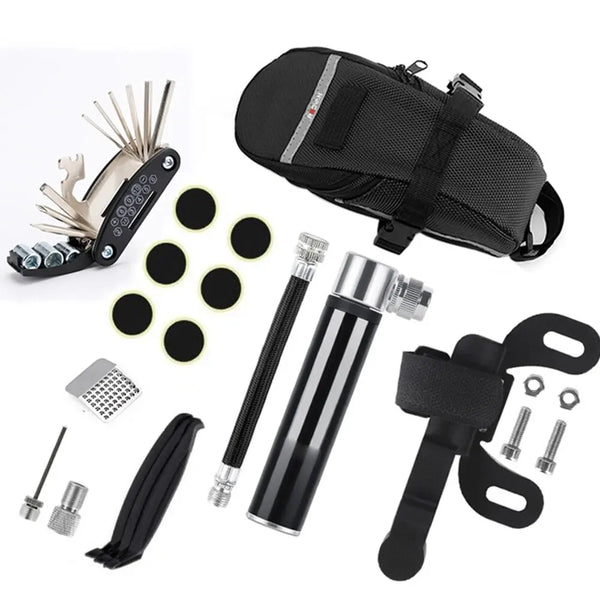 CLUB MOTO 16-in-1 Portable Tire Repair Tool Kit