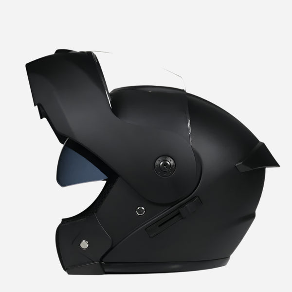 CLUB MOTO Dual Lens Flip-Up Full-Face Helmet