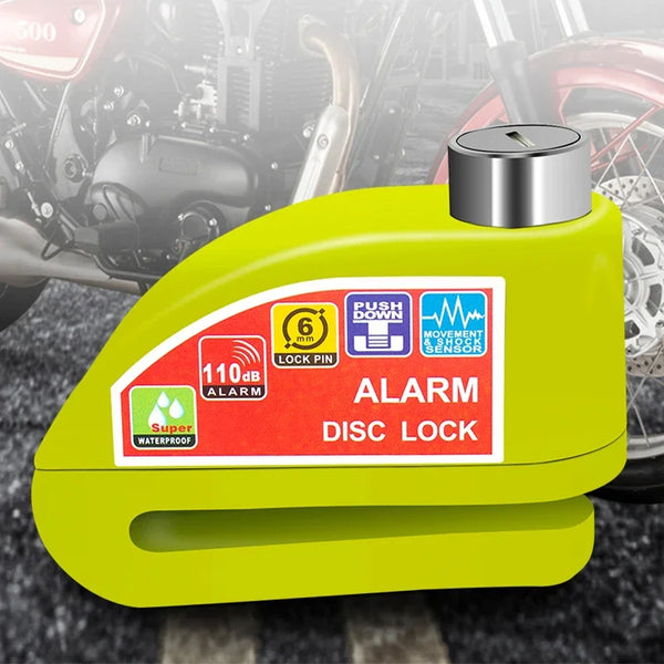 CLUB MOTO Waterproof Anti-Theft Alarm Lock for Bikes & Scooters