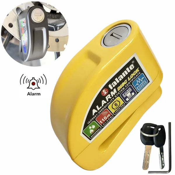 CLUB MOTO Waterproof Disc Brake Lock with Security Alarm